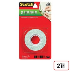 3M)폼양면테이프, 2개, (2215/24mm*1.5m/M325660)