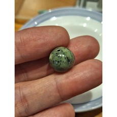 湖北原礦綠松石圓珠 玻璃瓷抹茶綠 12mm單顆, 1個, b.12mm/2.4g