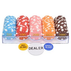 御聖籌碼幣套裝，高端德州撲克百家樂麻將籌碼，聖誕交換禮物首選, 1個, 骰子籌碼C款(標準套裝)