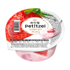 쁘띠첼 요거젤리딸기 냉장젤리, 210g, 8개