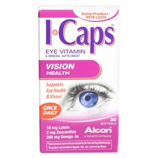 I-CAPS 葉黃素+玉米黃素軟膠囊, 1盒, 30顆, 1盒