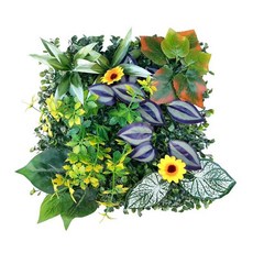 인조 잔디 식물 벽 패널 녹색 홈 장식용 슈링글 네일, 1개, 22. picture color6