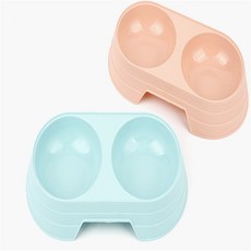 해나찬 2구 애완용 식기 애견식기, 퍼플
