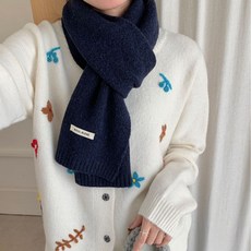 韓版針織圍巾 新款含羊毛混紡冬季圍巾 女素色針織 韓版清新甜美時尚百搭保暖圍脖