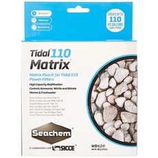 Seachem Laboratories 6506 55 매트릭스 250mL 조수 필터, 110