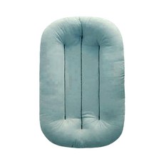 JoyBaby 嬰兒床中床 棉質加厚新生兒睡窩 便攜可折疊簡約款嬰兒床墊 子宮床, 霧藍