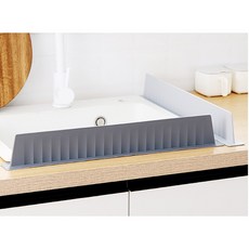 멜루즈 싱크대 물막이 실리콘 물튀김 방지, 화이트, 1개