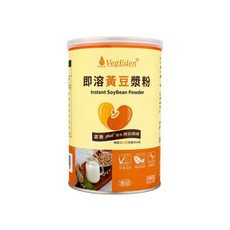 VegEden 即溶黃豆漿粉 非基改黃豆 英國全素認證 沖泡即飲, 1罐, 1罐, 340g