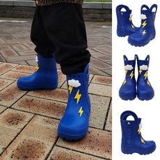 매장판 크록스 키즈 레인부츠 장화 핸들잇 라이트닝 볼트