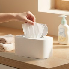 마스프렌즈 물티슈 워머 보온 케이스, 1개, 화이트