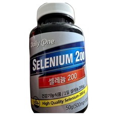 셀레늄 무기셀레늄 아셀렌산나트륨 영양제 1일 1정 건강식품 약 100정 1개