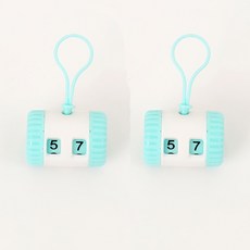 1+1 뜨개질 카운터 스티치 마커, 2개, 블루
