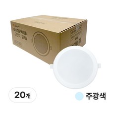닥터룩스 LED 다운라이트 6인치 20W 방습형, 20개