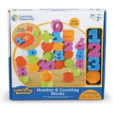[러닝리소스] 숫자 수세기 블록 숫자 모양 찍기 Learning Resources Number and Counting Blocks Early Recognition Skills, 1개