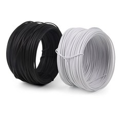 PVC 철사끈 포장 빵끈 케이블 전선정리 85m, 1개, 화이트