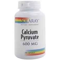 SOLARAY 丙酮酸鈣膠囊 600mg, 100顆, 1罐