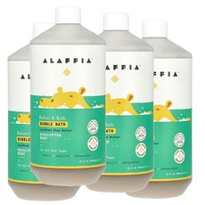 알라피아 버블배스 베이비 앤 키즈 유칼립투스 민트, 946ml, 4개