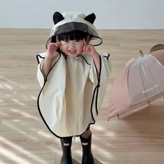 유아용 우비 아기 레인코트 판다코트우비