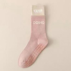 防滑瑜伽襪 專業防滑跳繩跳操運動襪 中筒純色棉女室內健身襪 蹦床舞蹈襪