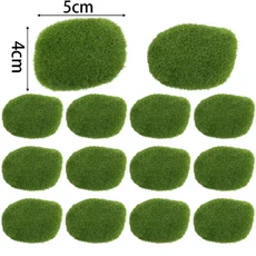 주방 인공 이끼 바위 공 가짜 녹색 마이크로 시뮬레이션 돌 조경 DIY 공예 식물 가정 정원 화분 장식 100, 02 4 5cm