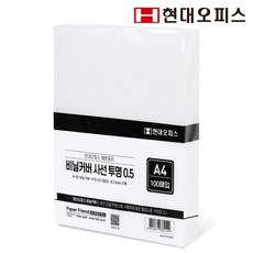 페이퍼프랜드 PP 비닐커버 제본표지 0.5mm 100p, 사선투명, A4, 1개