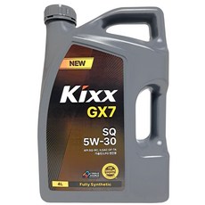 킥스 Kixx GX7 SQ 5W-30 4L 가솔린 LPG 엔진오일, 1개
