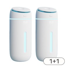 리바앤코 속닥미스트 미니 가습기 USB 사무실 공부방 침실 차량용, 화이트+화이트