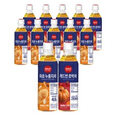 햇반 레드빈 호박차 500ml + 파로 누룽지차 600ml, 1세트, 6L