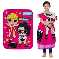 Franco 아동용 슈퍼 소프트 마이크로 라셀 담요 46 in x 60 마리오, LOL Surprise