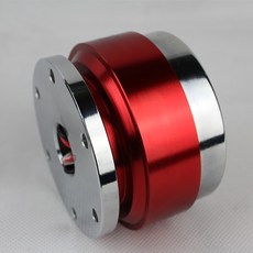 滾珠快拆方向盤改裝套件：快速拆卸連接器底座, 紅色