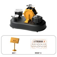 手指迷你爵士鼓 電動樂器玩具 兒童益智音樂啟發, 如圖所示, 1個, 淺黃-手指爵士鼓