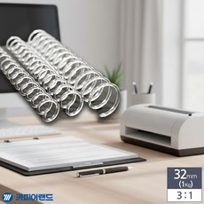 더번지 투명 코일링 크리스탈제본링