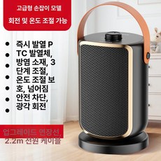 에스이스타 타워형히터 원룸온풍기 소형히터, 화이트 앤 골드, 기본 모델명/품번