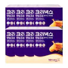 크리넥스 안심 3겹 뽑아쓰는 키친타올 140매, 4개입, 8개