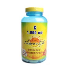 Nature's Life C 1000mg 素食膠囊, 250 件, 1個, 250錠