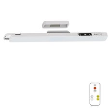 HUIJII 무선 마그네틱 탈착식 터치 학습 스탠드 + 리모컨 화장대 조명 2000mAh 배터리, 화이트