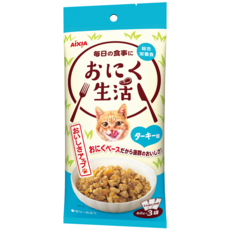 AIXIA 愛喜雅 肉生活主食餐包 60g*3入/袋, 4號-火雞肉, 180g, 1袋