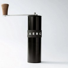 英國 Knock Aergrind 新一代專業手搖磨豆機 38mm 鍍鈦刀盤 無級刻度調整 胡桃木, 1個, Aergrind 磨豆機(氮化鈦)