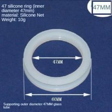 58 씰링 링 58mm 진공관 방수 고무 O 유형 실리콘 태양열 온수기 유리 튜브, 09 58mm 20 pcs