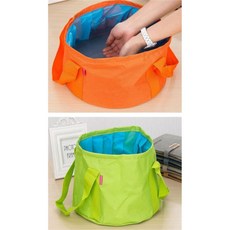 루나mall 캠핑용 접이식 설거지통 그린 정리통