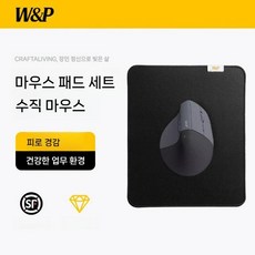 버티컬 마우스 WP 무소음 수직 마우스, 스페이스 그레이 패드 포함