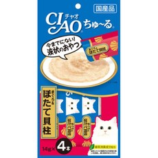 Ciao 啾嚕貓用肉泥, 56g, 1個, 鮪魚 + 干貝