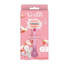 질레트 비너스 컴포트 글라이드 화이트티 여성용 면도기 2입 여성제모기, 1개, 1개입