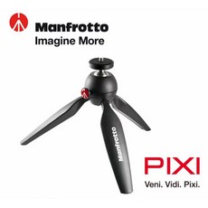 Manfrotto 曼富圖 PIXI 迷你腳架 黑色 正成公司貨 自拍架 直播神器 三腳架 低角度 螢火蟲, 1個