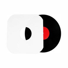 COOSDE 코스디 12인치 LP 레코드 보호 슬리브 종이 속지 20매, 透明