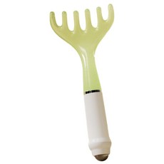 鹿角磁珠按摩經絡梳, 1個, 綠色