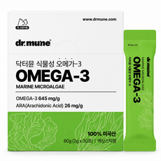 닥터뮨 강아지 고양이 식물성 오메가3, 30회분, 면역/항산화, 1개