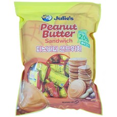 줄리스 피넛버터 샌드위치 802g 대용량 과자 크래커, 4개