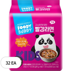 푸디버디 빨강라면, 84g, 32개