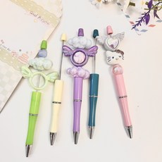 볼펜 꾸미기 비즈펜 5종 1세트, 1개, 1번